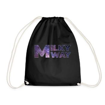 Milky way - Drawstring Bag - black - Front