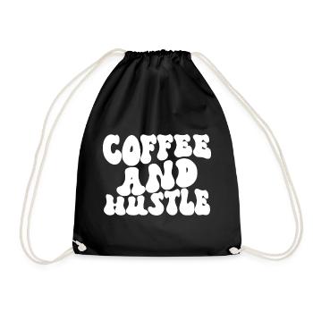 Café et agitation - Sac de sport léger - noir - Devant