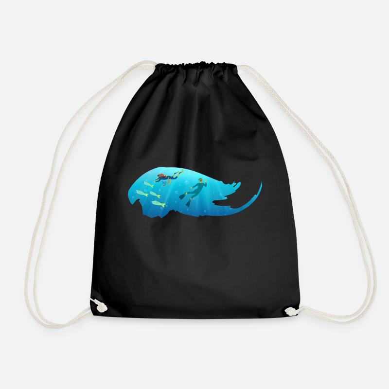 Scuba diving - Drawstring Bag - black