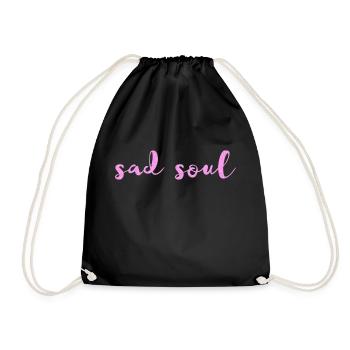 Sad Soul - Drawstring Bag - black - Front