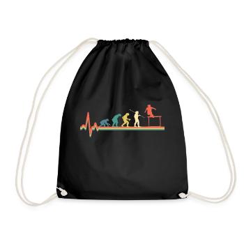 Athletics Hurdles Evolution - Drawstring Bag - black - Front