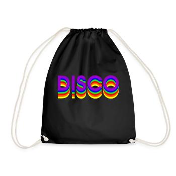 80er DISCO DANCE - Turnbeutel - Schwarz - Vorne