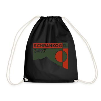 Schrankogel Tirol Hochtour Ski Touring Crossing - Drawstring Bag - black - Front
