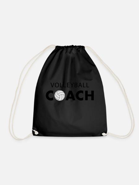 Volleyball Coach - Turnbeutel - Schwarz