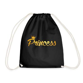 Princess - Drawstring Bag - black - Front