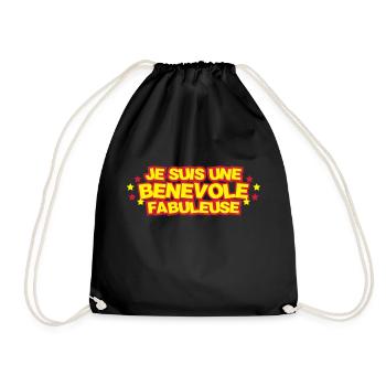 Bénévolat / Bénévole / Solidaire / Humanitaire - Sac de sport léger - noir - Devant