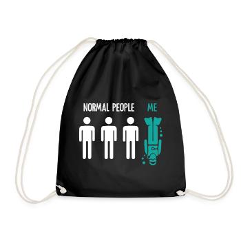 Normal People Me Scuba Diving T Shirt - Sac de sport léger - noir - Devant