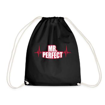 EKG Mr Perfect - Drawstring Bag - black - Front