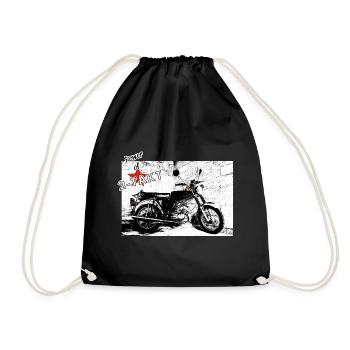 Moped DDR | Power of 2-Takt - Turnbeutel - Schwarz - Vorne