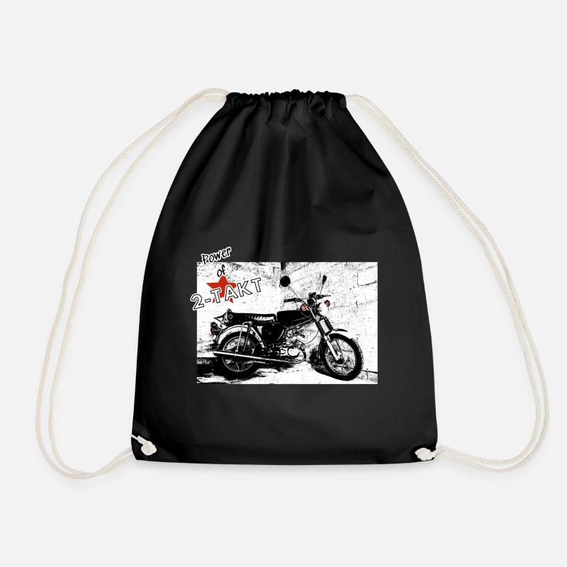 Moped DDR | Power of 2-Takt - Turnbeutel - Schwarz