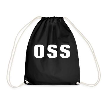 Brazilian Jiu-Jitsu OSS BJJ - Drawstring Bag - black - Front
