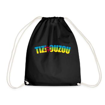 Tizi Ouzou, ville et wilaya d’Algérie, drapeau - Sac de sport léger - noir - Devant