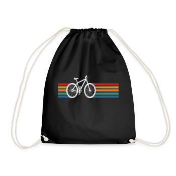 Vélo Cycling Retro Rétro rétro cool - Sac de sport léger - noir - Devant