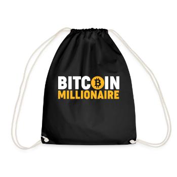 Bitcoin Millionaire - Drawstring Bag - black - Front