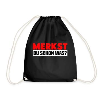 Merkst du schon was? MDMA XTC LSD - Turnbeutel - Schwarz - Vorne