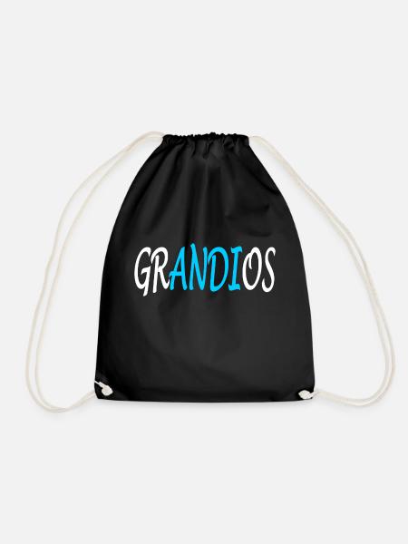 Grandios-Andi -Andreas-Namenstag-Geschenk Version3 - Turnbeutel - Schwarz