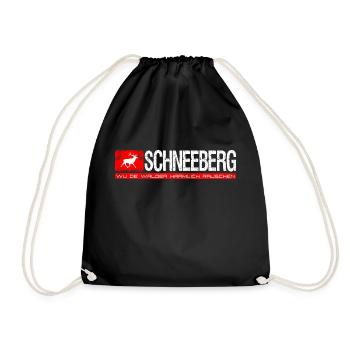 Schneeberg Wu de walder haamlich rauschen - Drawstring Bag - black - Front