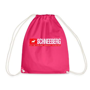 Schneeberg Wu de walder haamlich rauschen - Drawstring Bag - fuchsia - Front