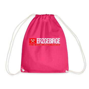 Erzgebirge Wu de walder haamlich rauschen - Drawstring Bag - fuchsia - Front