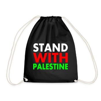 palestina - Drawstring Bag - black - Front