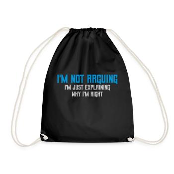 Je ne discute pas - Sac de sport léger - noir - Devant