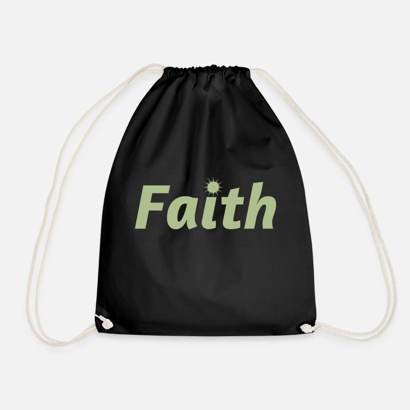 Faith - Turnbeutel - Schwarz