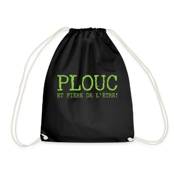 bretonne fiere de l être - Sac de sport léger - noir - Devant