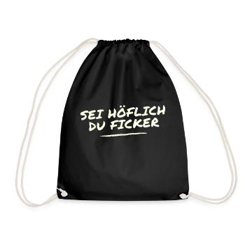 Sois poli Tu baises - Sac de sport léger - noir - Devant