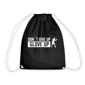 Don ́t give up - Glove up Boxes - Drawstring Bag - black - Front