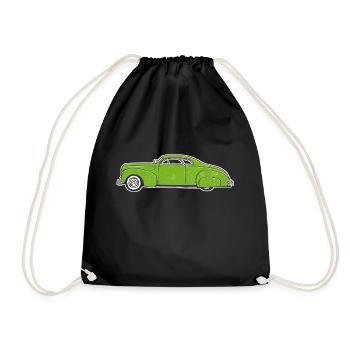 Hot Rod Custom Car vert, design par Mondwinkel - Sac de sport léger - noir - Devant