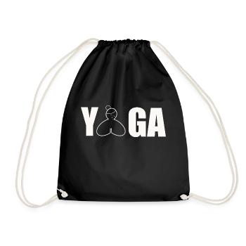 Yoga - zen - Sac de sport léger - noir - Devant