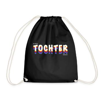 Die beste Tochter der Welt - Turnbeutel - Schwarz - Vorne