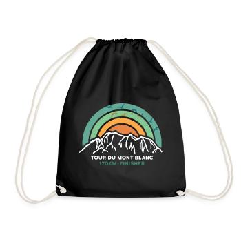 Tour du Mont Blanc Finisher TMB Finisher Souvenir - Drawstring Bag - black - Front