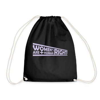 citation féministe sur les droits des femmes - Sac de sport léger - noir - Devant
