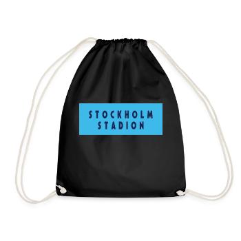 Stockholm Stadion - Drawstring Bag - black - Front
