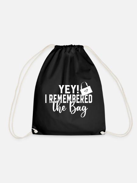 I Remembered The Bag - Turnbeutel - Schwarz