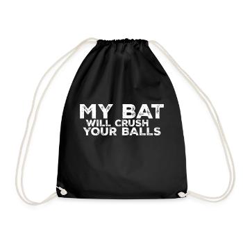 Ma chauve-souris écrasera vos balles 3 - Sac de sport léger - noir - Devant