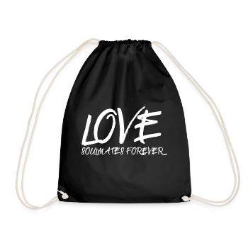 Love - soulmates forever - Turnbeutel - Schwarz - Vorne