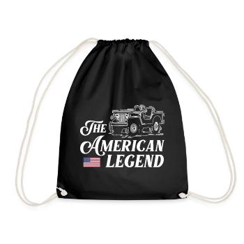 JeepsLa légende américaine - Sac de sport léger - noir - Devant