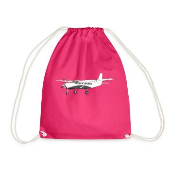 Airplane Cessna 206 Super Caravan - Turnbeutel - Fuchsia - Vorne