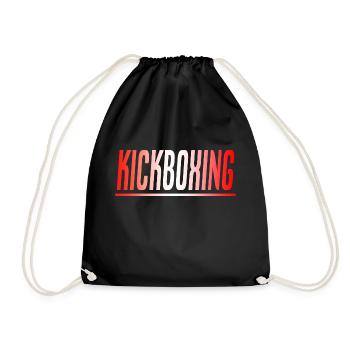 KICKBOXEN BOXER GESCHENK SPORT SCHWEIZ - Turnbeutel - Schwarz - Vorne
