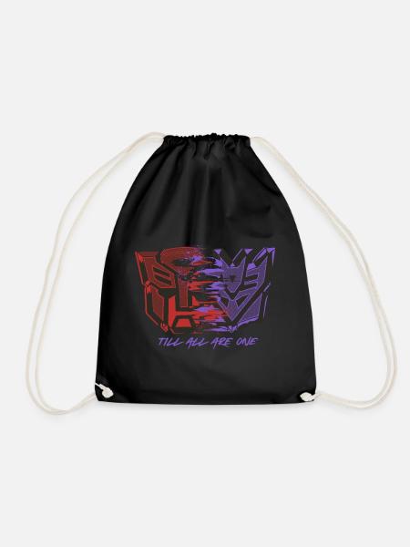Transformers G1 Spruch Autobots Decepticons - Turnbeutel - Schwarz
