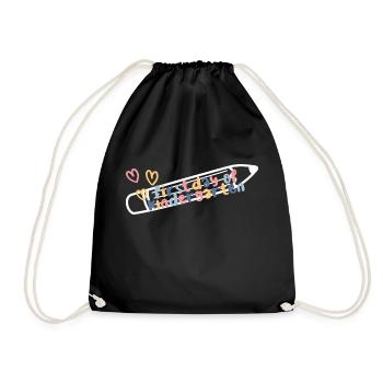 Premier jour de la maternelle - Sac de sport léger - noir - Devant