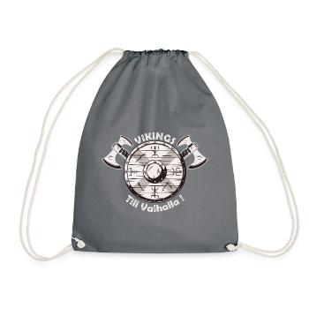 Vikings Till valhalla - Drawstring Bag - grey - Front