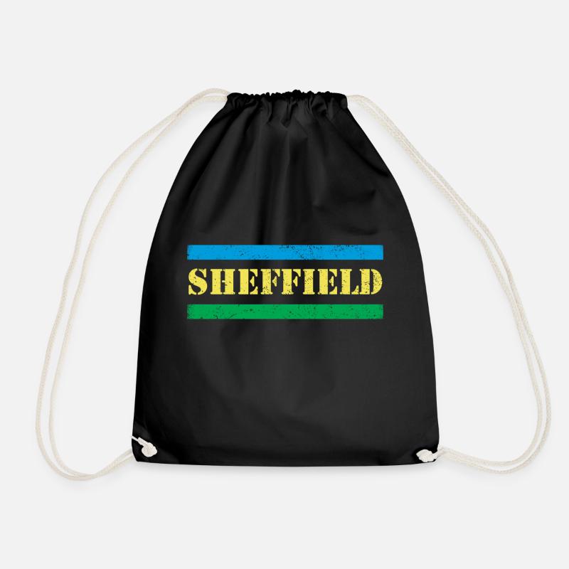 Sheffield - Drawstring Bag - black