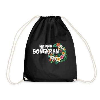 Happy SongCrane Fest Thailand - Drawstring Bag - black - Front