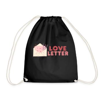 Lettre d’amour - Sac de sport léger - noir - Devant