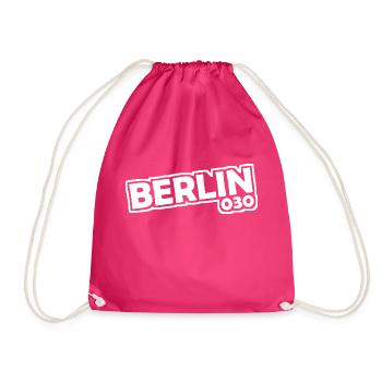 Berlin - 030 - Capitale - Allemagne - Indicatif régional - Sac de sport léger - fuchsia - Devant