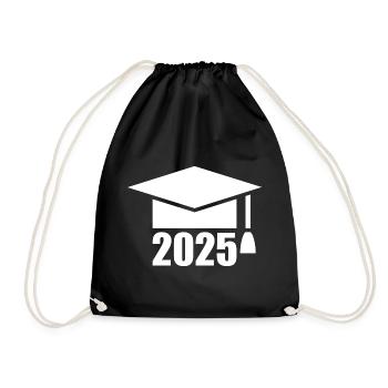 ABI 2025 Abitur Graduation Ceremony Graduation Ball - Drawstring Bag - black - Front