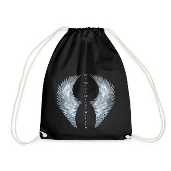 Wings - you are not alone .. - Drawstring Bag - black - Front